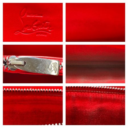  Christian Louboutin クリスチャンルブタン パネトーネ 1165044 ブラック x レッド 箱付き 長財布