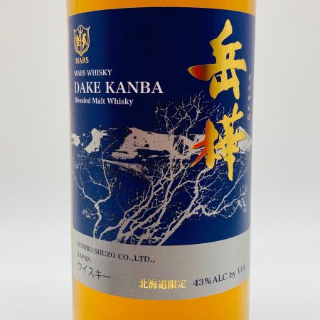 【北海道内限定発送】  マルスウイスキー 岳樺 700ml 43% 本体のみ 406 未開栓
