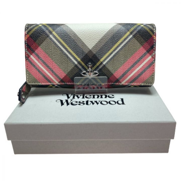 Vivienne Westwood ヴィヴィアン・ウエストウッド 2つ折り 長財布 51060048－10256 マルチカラー 箱付き ｜中古｜なんでもリサイクルビッグバン