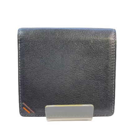 ◎◎ 革職人 レザーファクトリー Dualline デュアルライン ボックス小銭入れ付き二つ折り財布 DU010BK ネオブラック Bランク