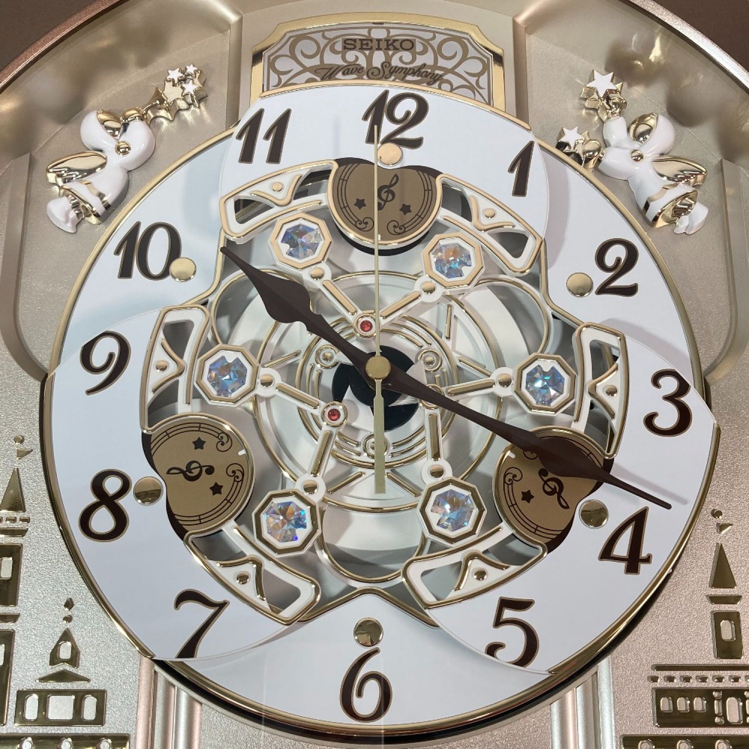 79）セイコー電波からくり時計 新品 - インテリア時計