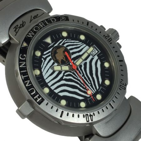  HUNTING WORLD ハンティングワールド ゼブラ Bob Lee 限定モデル メンズ腕時計 SPM-Z クォーツ