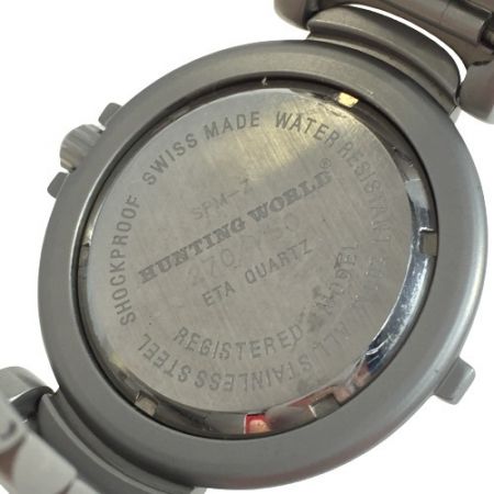 HUNTING WORLD ハンティングワールド ゼブラ Bob Lee 限定モデル メンズ腕時計 SPM-Z クォーツ Bランク