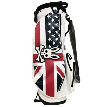  Psycho Bunny サイコバニー スタンドバッグ キャディバッグ 9型 5分割 ホワイト