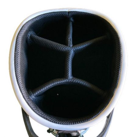  Jack Bunny!! ジャックバニー JACK BUNNY ジャックバニー キャディバッグ 9型 5分割 ホワイト ホワイトxブラック 側面汚れ有