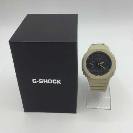  CASIO カシオ G-SHOCK Gショック 腕時計 メンズ アナログ デジタル GA-2100-5A 八角形 ウレタン ベージュ 黒 ブラック  GA-2100-5ＡＪＦ 箱付き