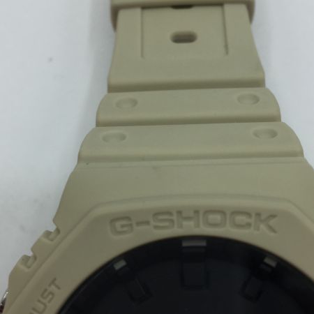  CASIO カシオ G-SHOCK Gショック 腕時計 メンズ アナログ デジタル GA-2100-5A 八角形 ウレタン ベージュ 黒 ブラック  GA-2100 箱付き