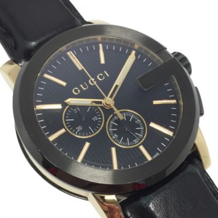  GUCCI グッチ 101.2 G-クロノ ラージウォッチ  44mm 101.2 クォーツ メンズ 腕時計 箱付 794