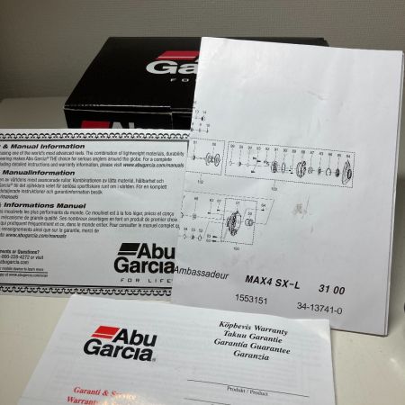  Abu Garcia アブガルシア MAX4SX-L  ベイトリール