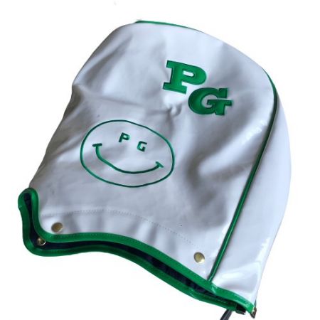  PEARLY GATES パーリーゲイツ キャディバッグ 9型 6分割 エナメル グリーン ホワイト 傷汚れ有