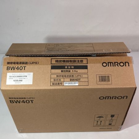  OMRON オムロン 無停電電源装置(UPS) BW40T BW40T