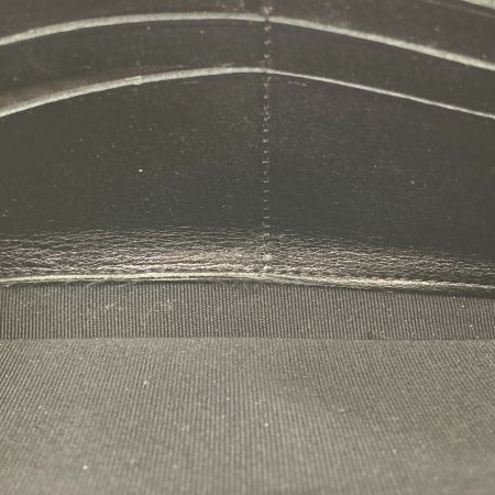  CHANEL シャネル マトラッセ 長財布 ブラック x シルバー
