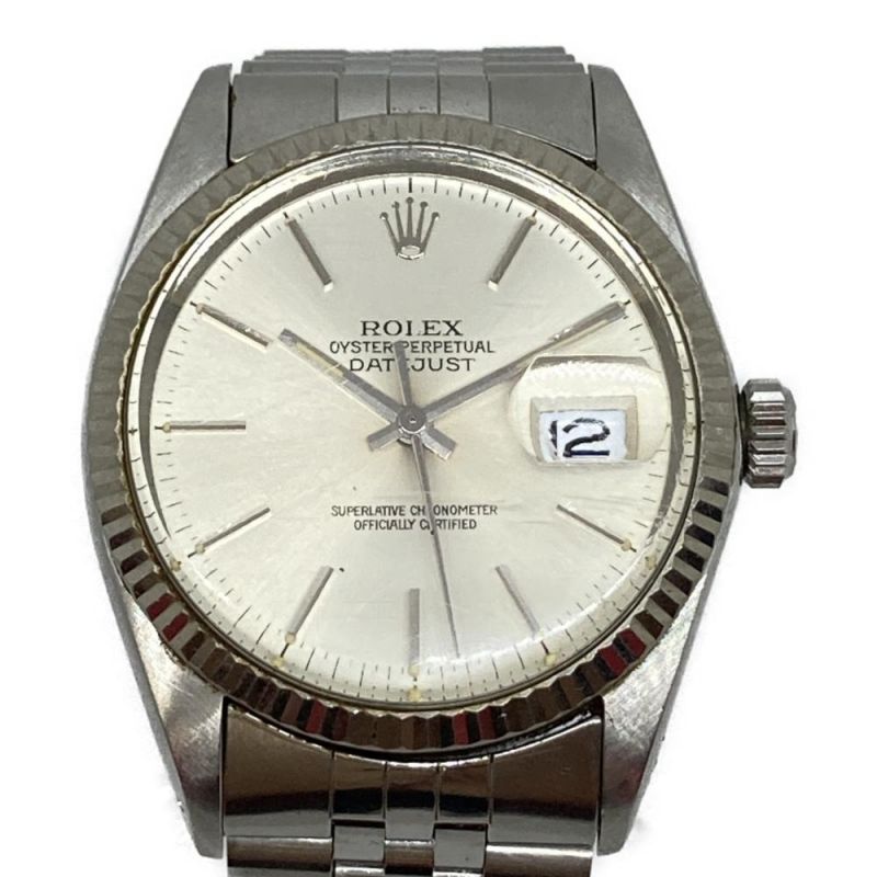 中古】 ROLEX ロレックス デイトジャスト SSxK18WG 自動巻 16014 不動 ...