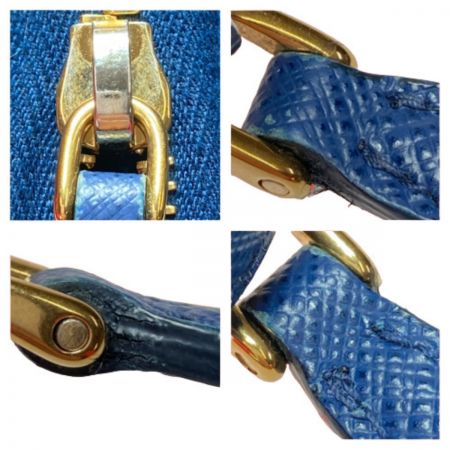  PRADA プラダ 長財布 PORTAFOGLIO LAMPO TU 1ML506 ブルー ラウンドファスナー 箱付き