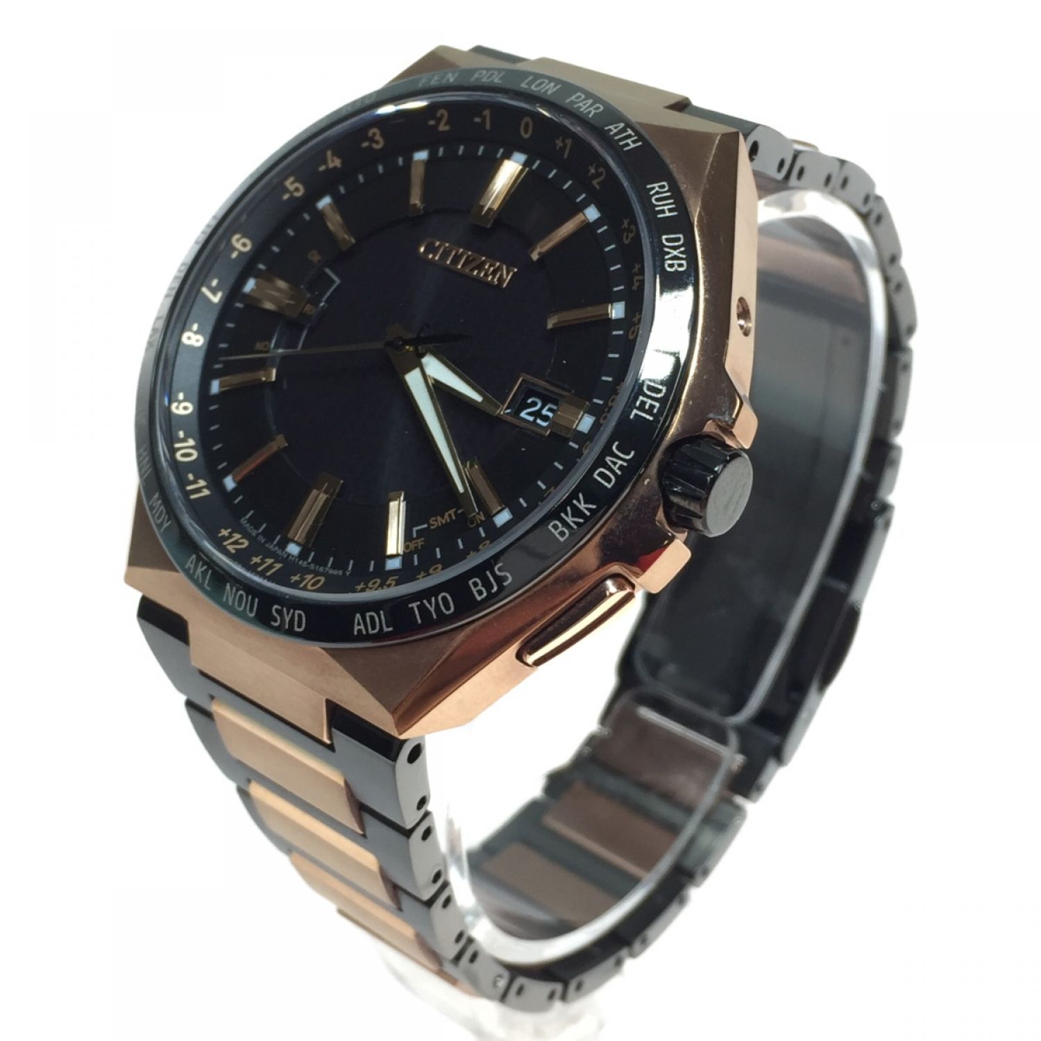 中古】 CITIZEN シチズン ATTESA アテッサ エコドライブ 腕時計 H145