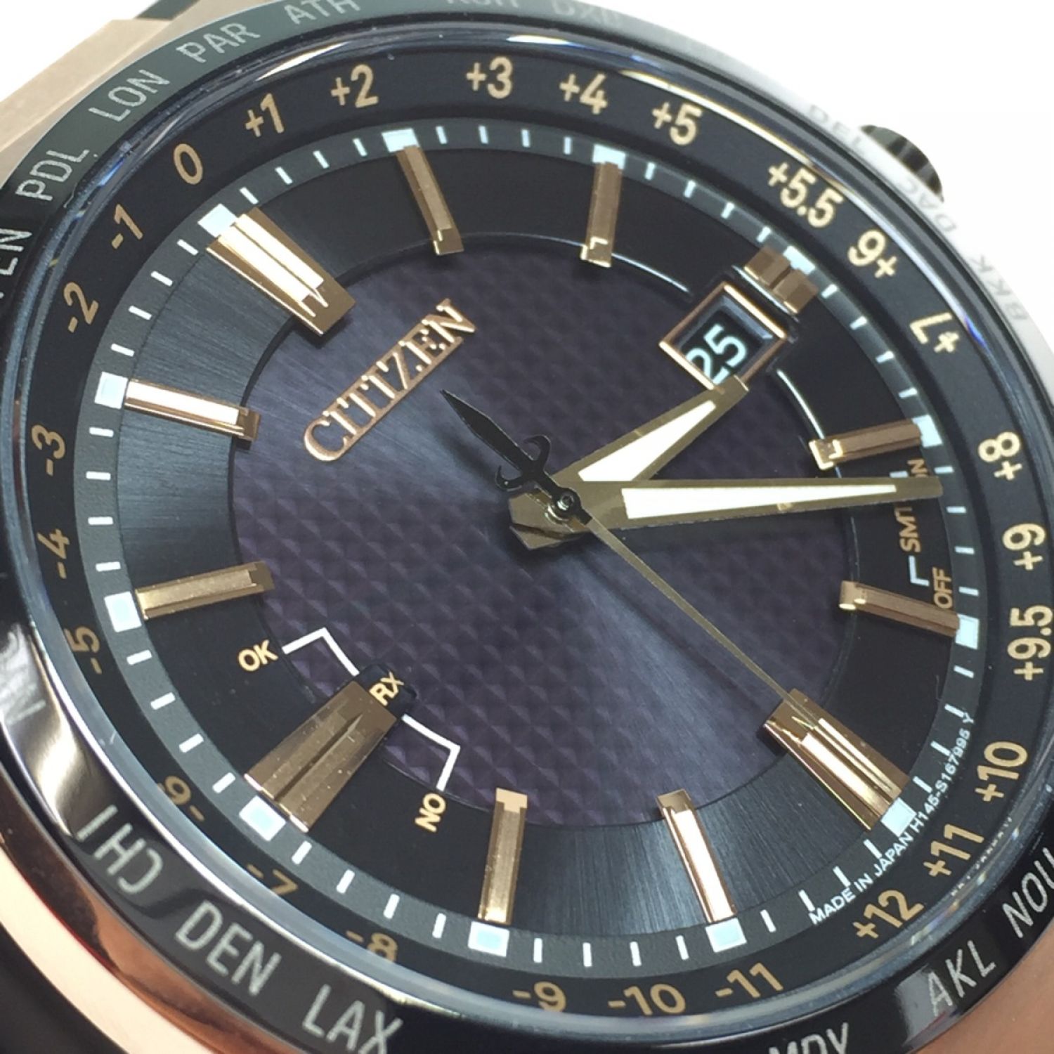 中古】 CITIZEN シチズン ATTESA アテッサ エコドライブ 腕時計 H145