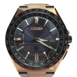 ◎◎ CITIZEN シチズン ATTESA アテッサ エコドライブ 腕時計 H145-S122627 ソーラー電波 Aランク