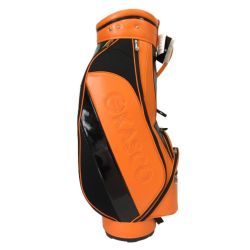 ◎◎ kasco キャスコ キャディバッグ 9型 47インチ対応 6分割 3.7kg オレンジ KS-098 28762 Aランク