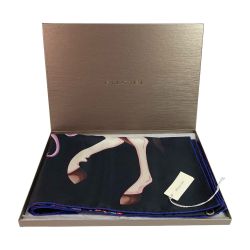 ◎◎ BVLGARI ブルガリ Heritage Collection PEACOCK ヘリテージ ピーコック スカーフ 外箱付 大判 90cm×90cm シルク 244952 Sランク