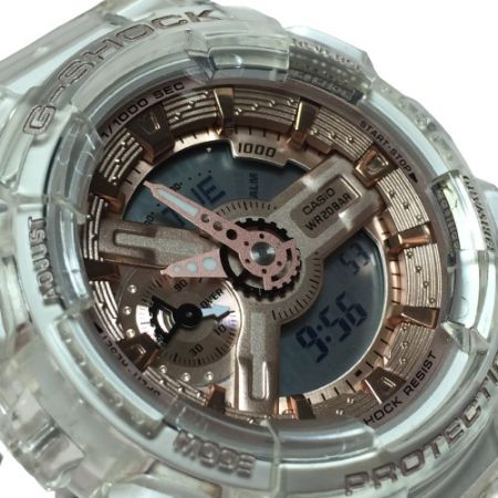  CASIO カシオ G-SHOCK レディース 腕時計 クォーツ GMA-S110SR スケルトンxピンクゴールド
