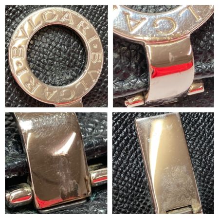  BVLGARI ブルガリ ブルガリ・ブルガリ 長財布 コンチネンタル クリップ 30412 ブラック x シルバー x ブルー