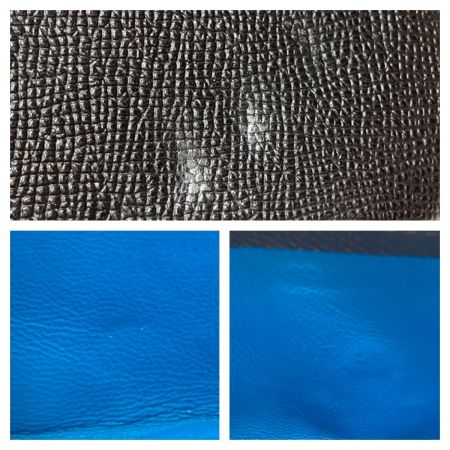  BVLGARI ブルガリ ブルガリ・ブルガリ 長財布 コンチネンタル クリップ 30412 ブラック x シルバー x ブルー