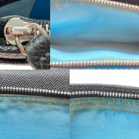  BVLGARI ブルガリ ブルガリ・ブルガリ 長財布 コンチネンタル クリップ 30412 ブラック x シルバー x ブルー