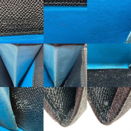  BVLGARI ブルガリ ブルガリ・ブルガリ 長財布 コンチネンタル クリップ 30412 ブラック x シルバー x ブルー