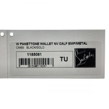  Christian Louboutin クリスチャンルブタン パネトーネ 1185061 ブラック x ゴールド 長財布 箱付