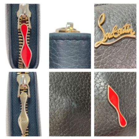  Christian Louboutin クリスチャンルブタン パネトーネ 1185061 ブラック x ゴールド 長財布 箱付