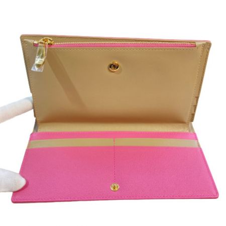  Samantha Thavasa サマンサタバサ 長財布 ピンクベージュ x ベージュ