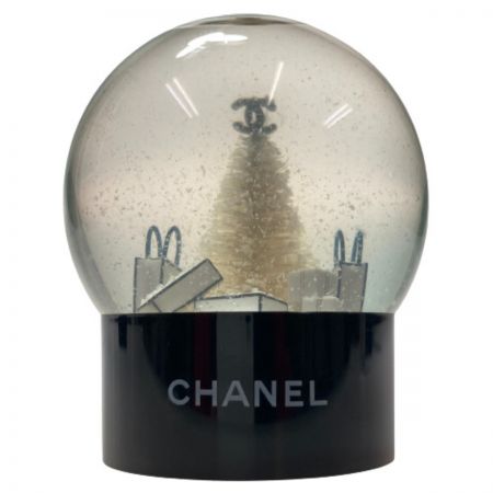  CHANEL シャネル 2012年 ノベルティ スノードーム ブラック 水の濁りあり