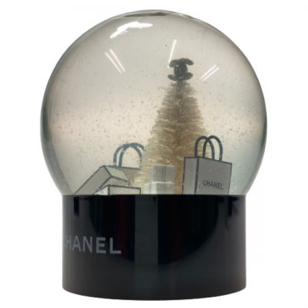  CHANEL シャネル 2012年 ノベルティ スノードーム ブラック 水の濁りあり