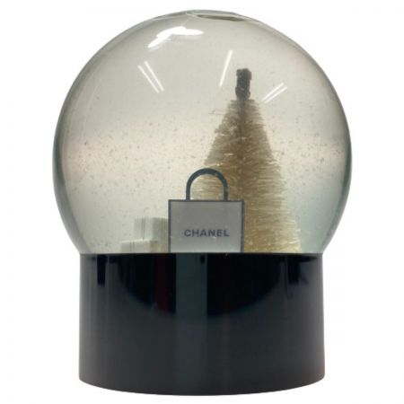  CHANEL シャネル 2012年 ノベルティ スノードーム ブラック 水の濁りあり