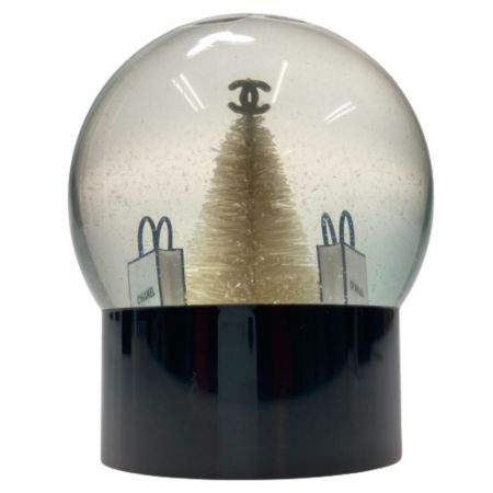  CHANEL シャネル 2012年 ノベルティ スノードーム ブラック 水の濁りあり