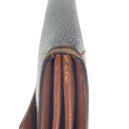  LOUIS VUITTON ルイヴィトン モノグラム ポシェット・ポルト モネ クレディ M61725 ブラウン 長財布