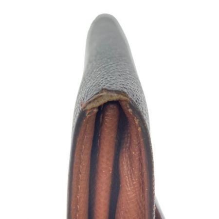  LOUIS VUITTON ルイヴィトン モノグラム ポシェット・ポルト モネ クレディ M61725 ブラウン 長財布