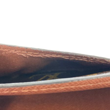 LOUIS VUITTON ルイヴィトン モノグラム ポシェット・ポルト モネ クレディ M61725 ブラウン 長財布