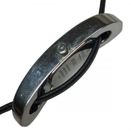  GUCCI グッチ 6100L クォーツ レディース 腕時計 文字盤ブラック 6100L