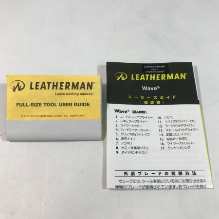  LEATHERMAN レザーマン WAVE ウェーブ シルバー 830078 マルチツール ツールナイフ