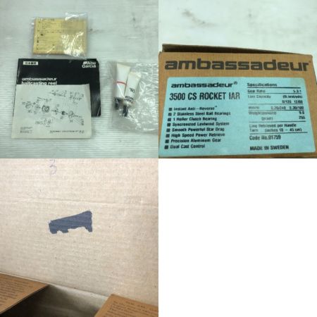  Abu Garcia アブガルシア ベイトリール アンバサダー 3500CS ロケットIAR