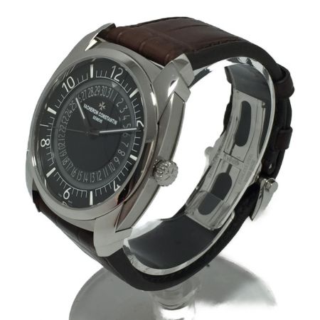  VACHERON CONSTANTIN バシュロンコンスタンタン ケ・ド・リル 自動巻 レザー ブラック 4500S