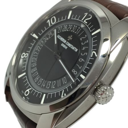  VACHERON CONSTANTIN バシュロンコンスタンタン ケ・ド・リル 自動巻 レザー ブラック 4500S