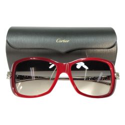 ◎◎ Cartier カルティエ サングラス 135 135 レッド系 フランス製 Bランク