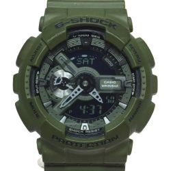 ◎◎ CASIO カシオ G-SHOCK クォーツ メンズ 腕時計 GA-110LP パンチング・パターン・シリーズ カーキグリーン Cランク