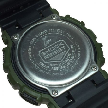  CASIO カシオ G-SHOCK クォーツ メンズ 腕時計 GA-110LP パンチング・パターン・シリーズ カーキグリーン