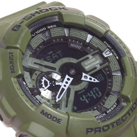 CASIO カシオ G-SHOCK クォーツ メンズ 腕時計 GA-110LP パンチング・パターン・シリーズ カーキグリーン