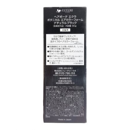  ECLAT ヘアボーテ エクラ ボタニカル エアカラーフォーム ナチュラルブラック 80g 白髪用 白髪染め