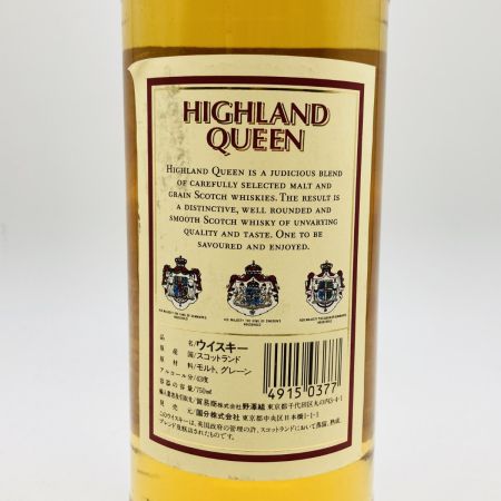   HIGHLAND QUEEN 1893 ハイランドクイーン 43% 750ml スコッチ ウイスキー 未開栓