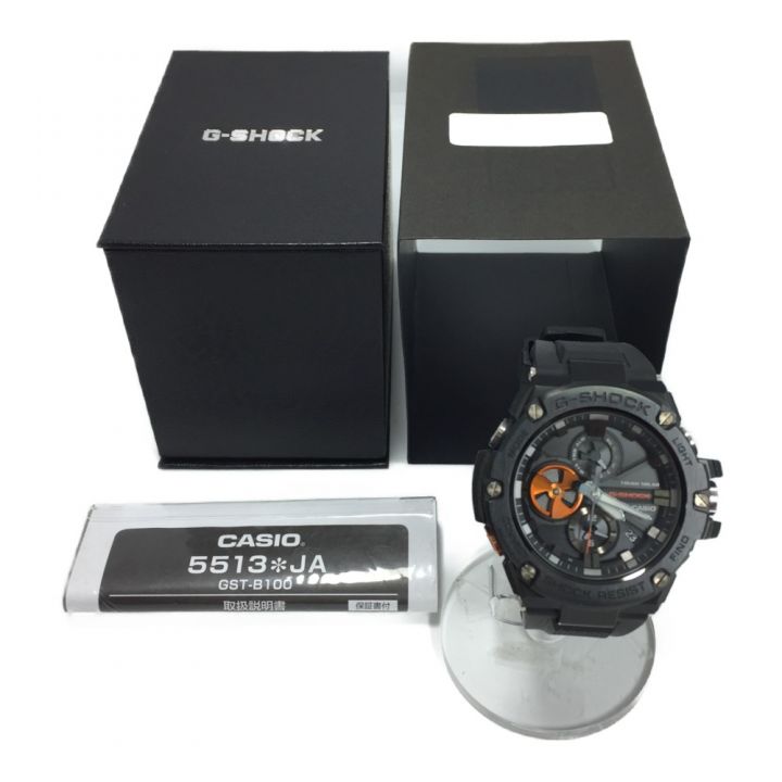 CASIO カシオ G-SHOCK ジーショック 電波ソーラー メンズ 腕時計 GST-B100 黒文字盤｜中古｜なんでもリサイクルビッグバン